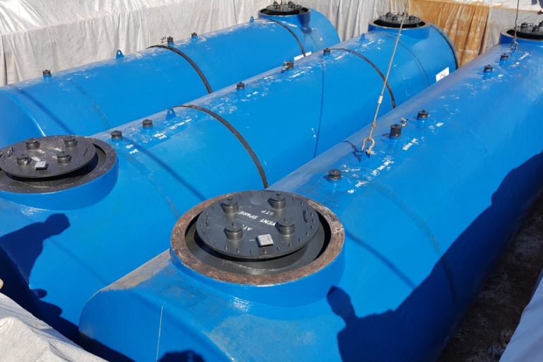 Installation Process of Double Wall FRP-Steel Underground Tank